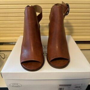 Steve Madden cognac leather Parlor Slingbacks